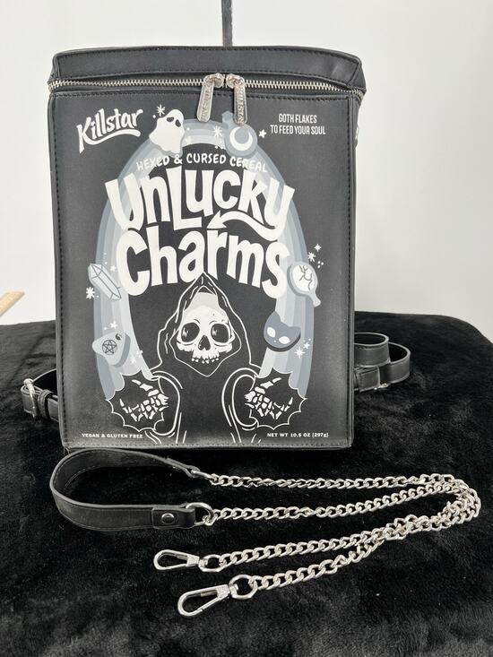 Killstar Handbags - Killstar Unlucky Charms Grim Reaper Punk Goth Backpack Purse